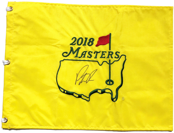 Patrick Reed Autographed 2018 Masters Pin Flag Jsa - Masters Flag (650x650), Png Download