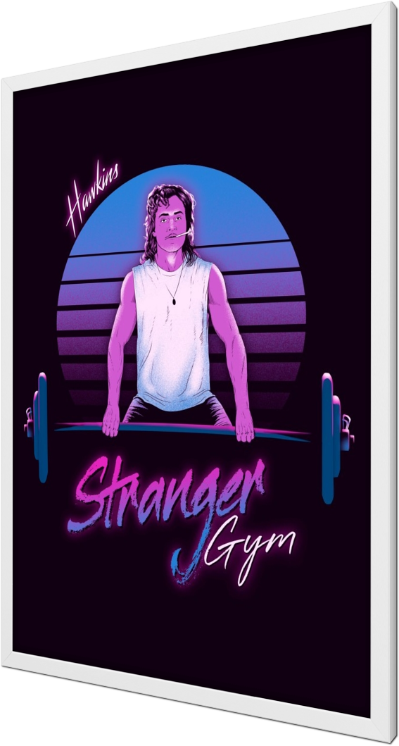 Stranger Gym, Stranger Things, Gym, Demogorgon, 80s, - Poster (567x1059), Png Download