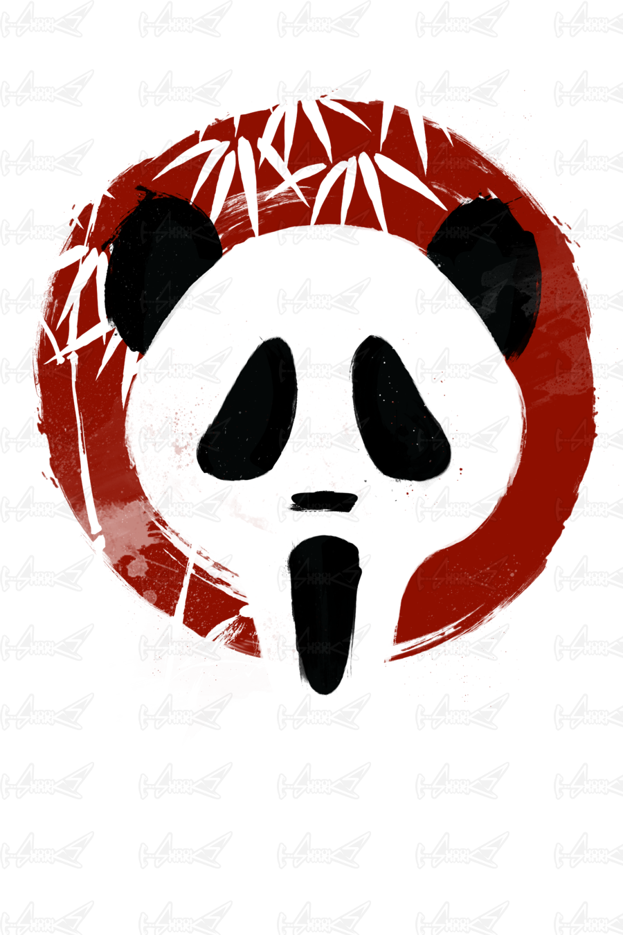 Screaming Panda (900x1350), Png Download