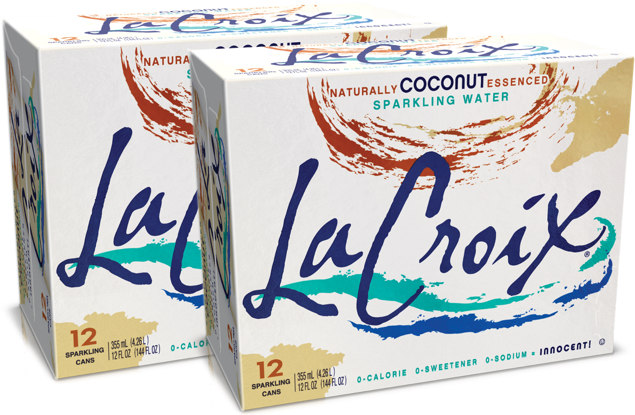 Sparkling Water Coconut, 12 Fl Oz, 24 Ct - La Croix Sparkling Water (1245x815), Png Download