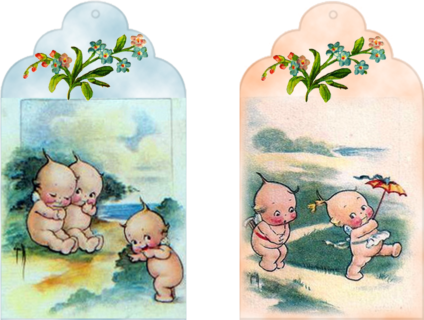 Digital Scrapbook Freebies, Commercial Use - Art Vintage Kewpie Doll (900x641), Png Download