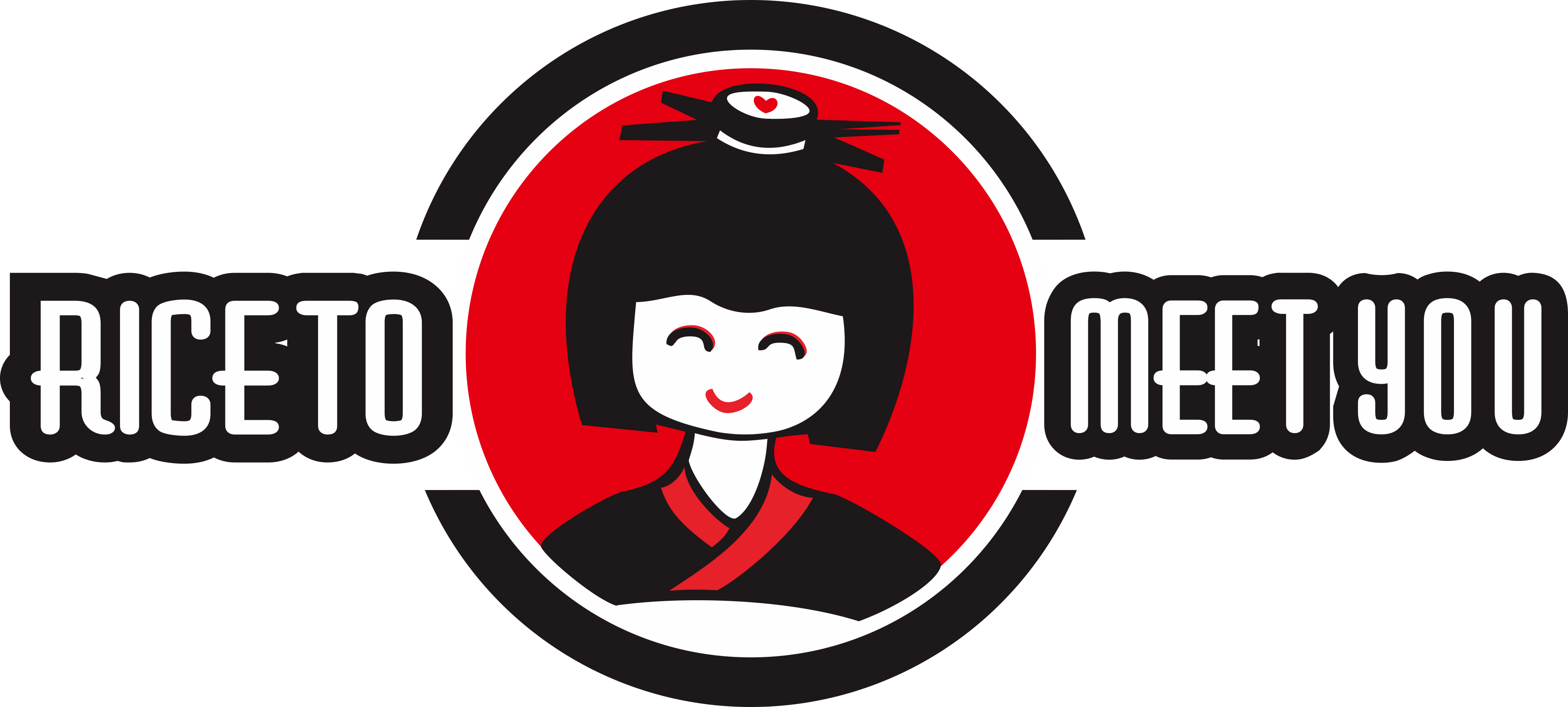 White Rice Logo - Graphic Design (3658x1649), Png Download