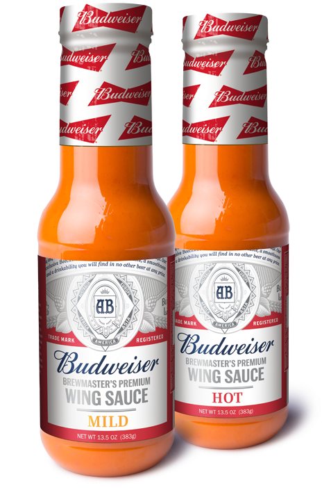 Bud Wing Sauced Together Mildhot Scaled Admin 2017 - Budweiser Buffalo Chicken Marinade (500x734), Png Download