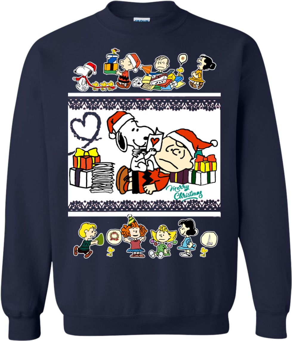 Snoopy Shirts - Sueter Navideño De Beisbol (1155x1155), Png Download