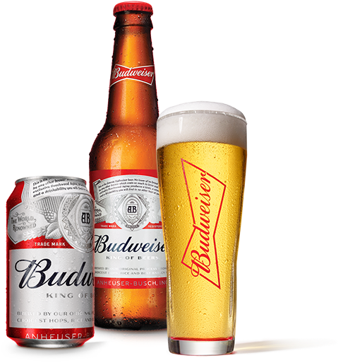 Cerveja Budweiser 343 (640x545), Png Download