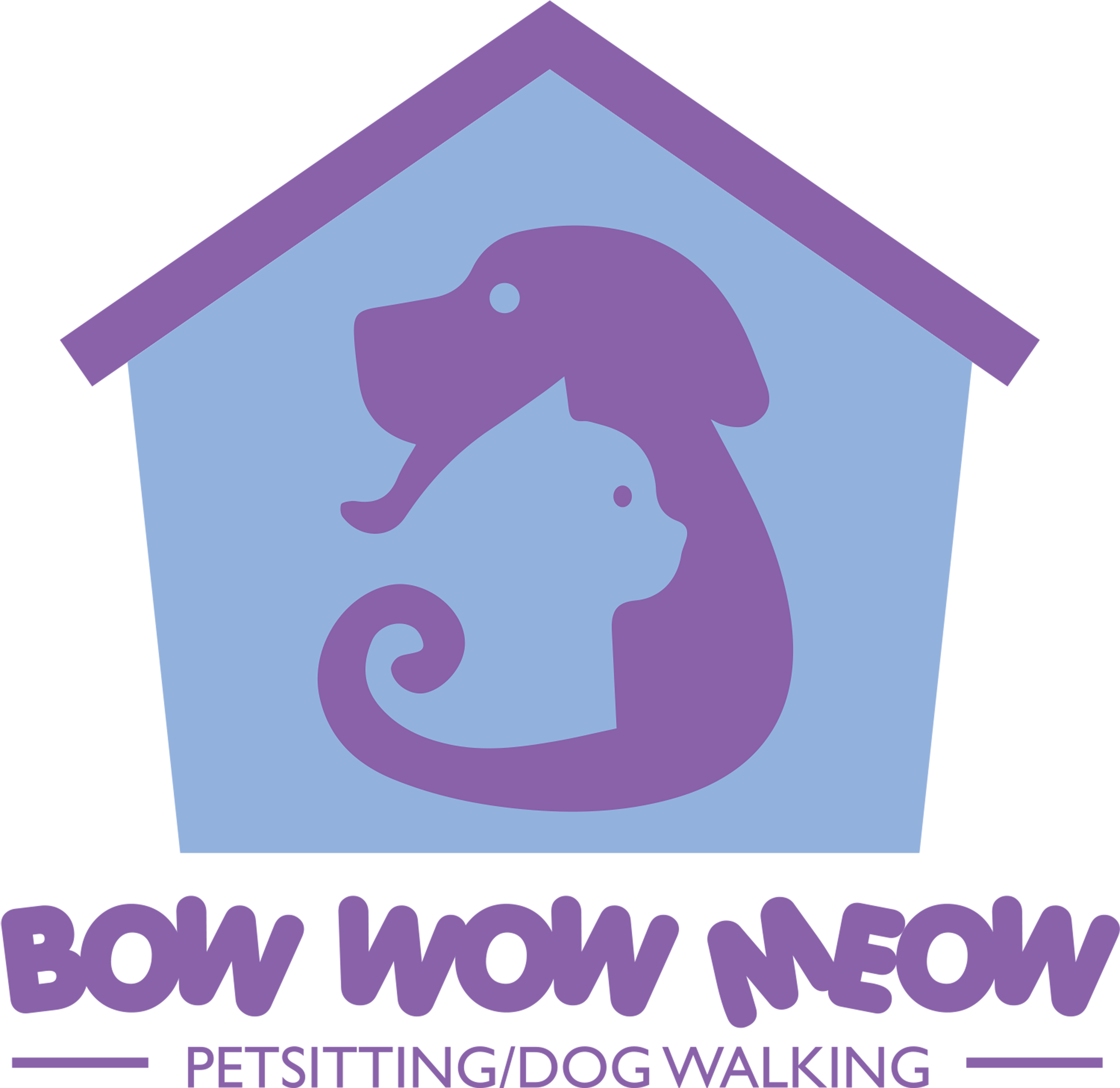 The Bow Wow Meow Pet Sitting - Illustration (2800x2800), Png Download
