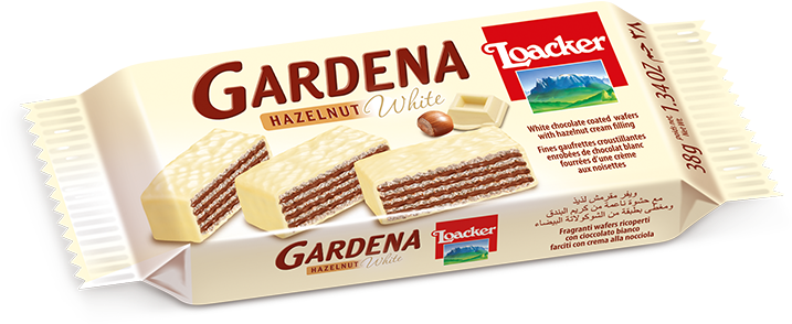 Gardenahazelnut White - Loacker Gardena Chocolate Wafers Calories (800x800), Png Download