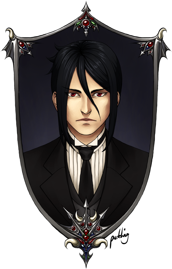 Portrait Of Kuroshitsuji Character Sebastian Michaelis - Illustration (600x898), Png Download