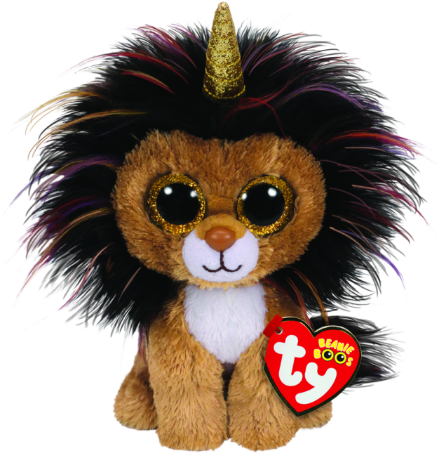 Ramsey Lion With Horn - Ty Beanie Boos Ramsey (650x654), Png Download