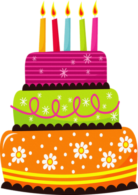 Free Png Download Birthday Cake Png Images Background - Pastel De Cumpleaños Dibujo (480x677), Png Download