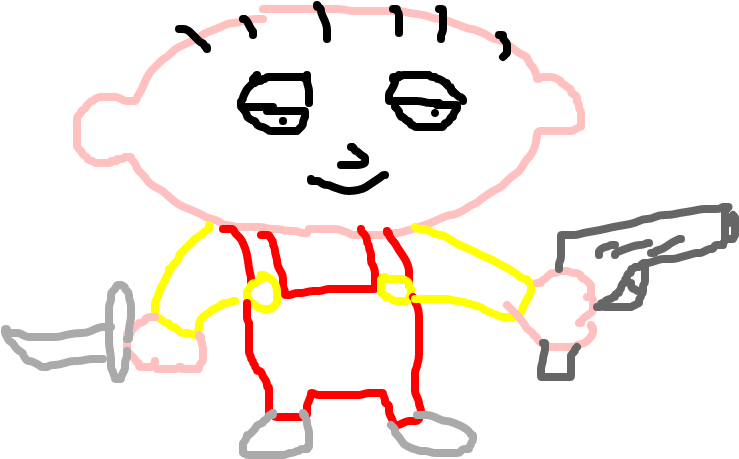 Stewie - Cartoon (1020x608), Png Download