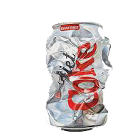 Click And Drag To Re-position The Image, If Desired - Crushed Diet Coke Can (600x608), Png Download