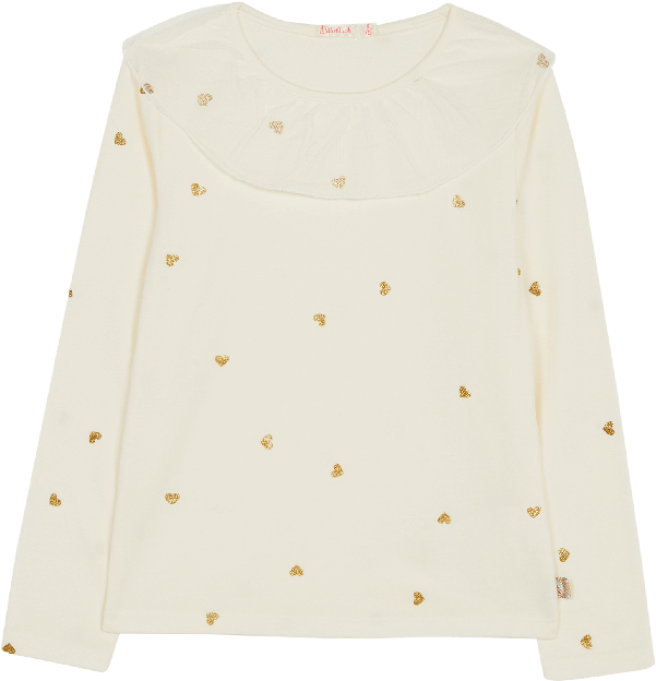 White Heart Dots T-shirt - Sweater (700x700), Png Download