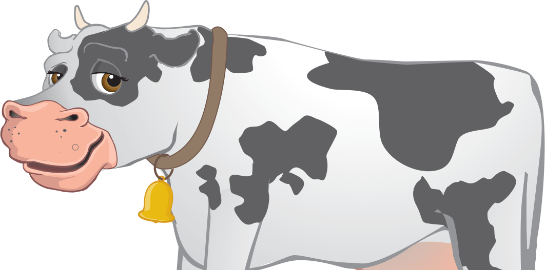 Cow - Dairy Cow (1062x527), Png Download