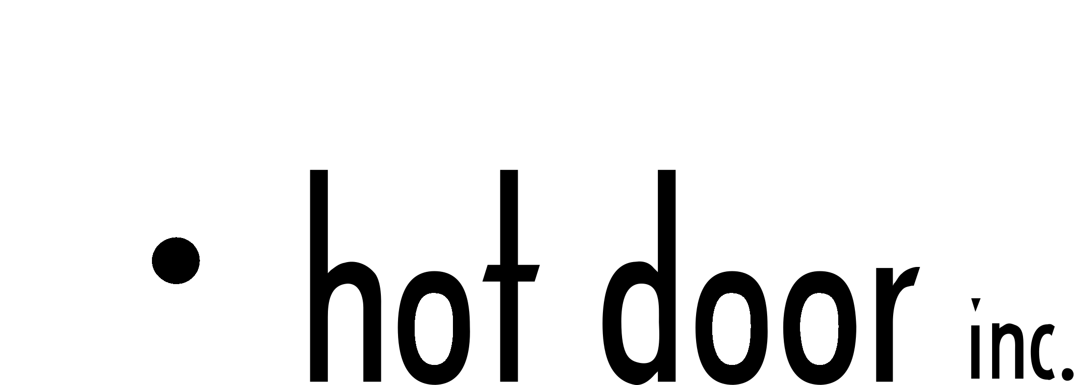 Hot Door Logo Black And White - Door (2400x2400), Png Download