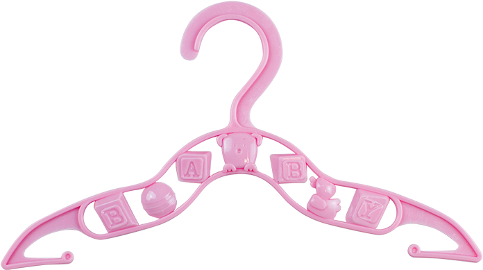 Pink Baby Clothes Hangers - Clothes Hanger (800x620), Png Download