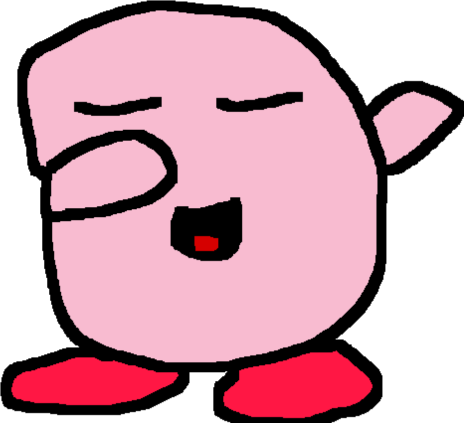 Kirby But He Is Dabbing (1000x1000), Png Download