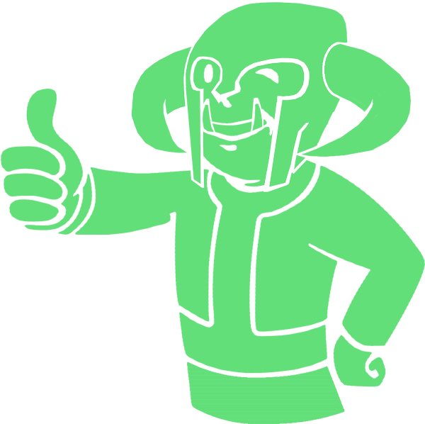 Gopher - Fallout 4 Vault Boy Silhouette (599x629), Png Download