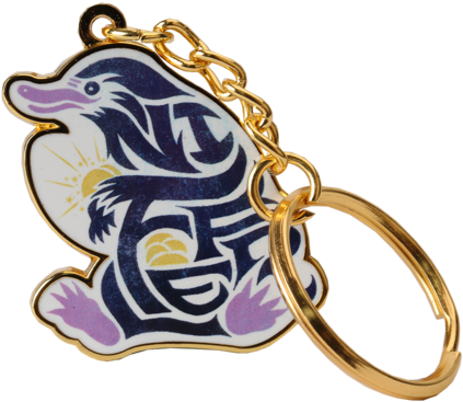 Fantastic Beasts And Where To Find Them Keyrings (528x600), Png Download