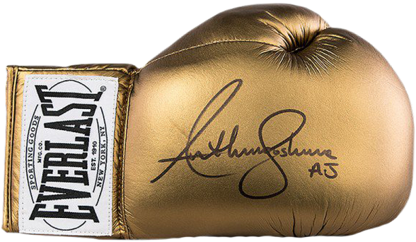 Zoom - Anthony Joshua Signed Gloves (650x665), Png Download