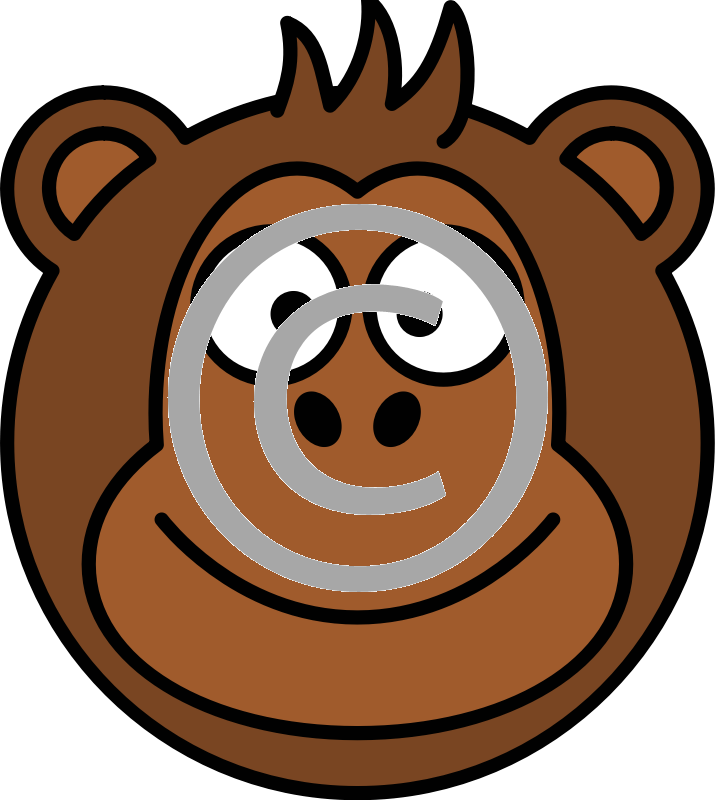 715 X 800 7 - Cartoon Monkey (715x800), Png Download