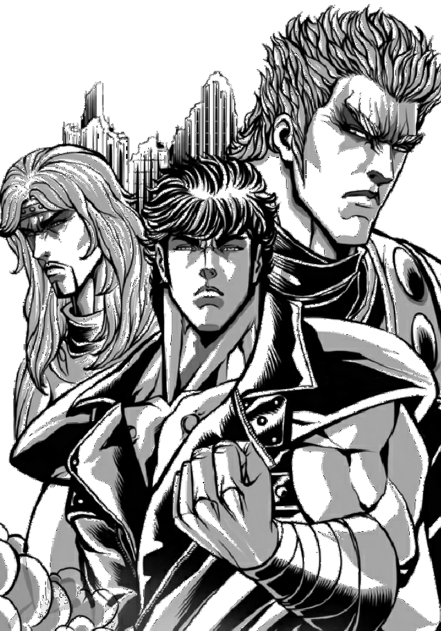 Model Image T Shirt - Hokuto No Ken (637x910), Png Download