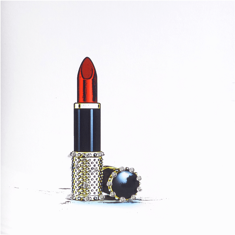 Red Lipstick Card - Bullet (1000x1000), Png Download