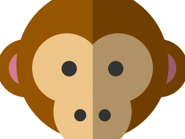 Monkey Face Clipart (640x480), Png Download