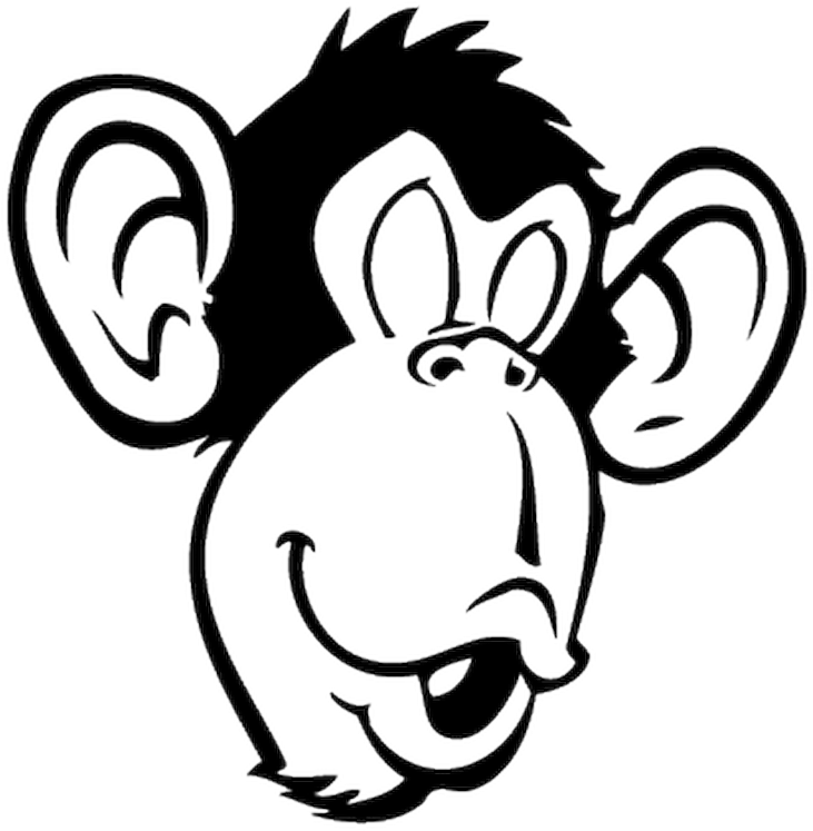 22030 Singe Visage - Monkey Face (800x800), Png Download