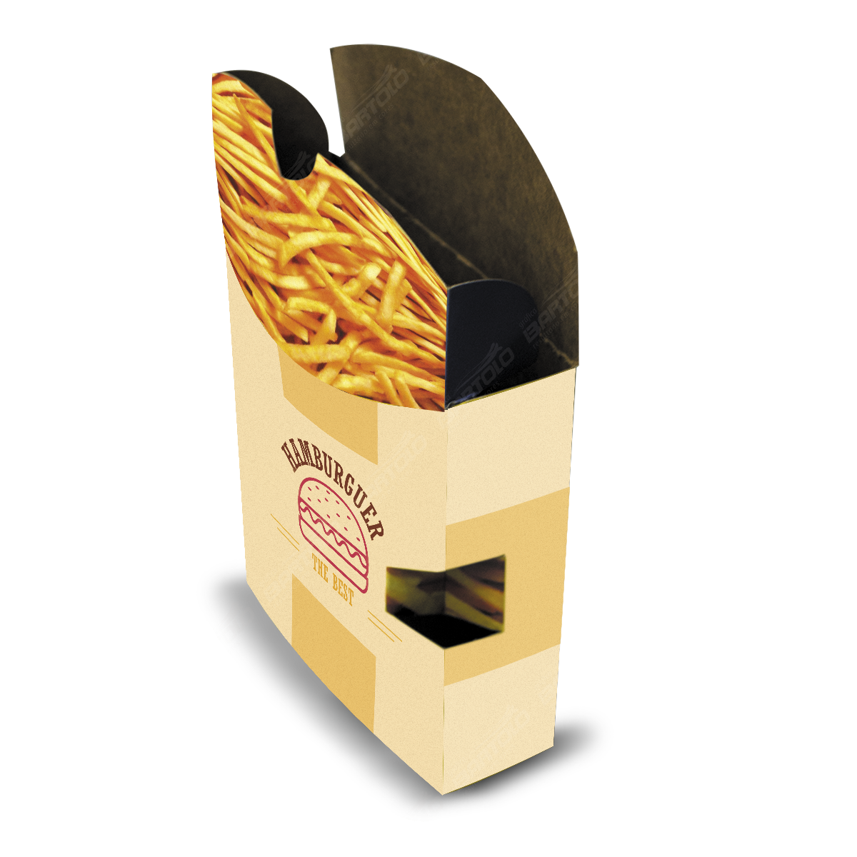Box Fritas Delivery - French Fries (1200x1200), Png Download