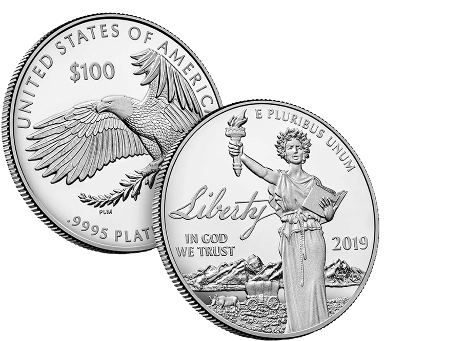 American Eagle Platinum Coin - American Platinum Eagle (1068x769), Png Download