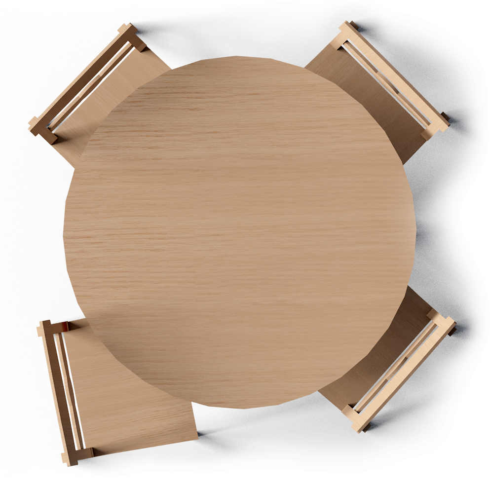 Leksvik Drop Leaf Table And Chairs Top - Tables Top View Png (1000x984), Png Download