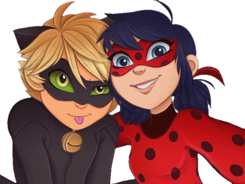 Ladynoir Sticker - Ladybug Y Cat Noir (1024x769), Png Download