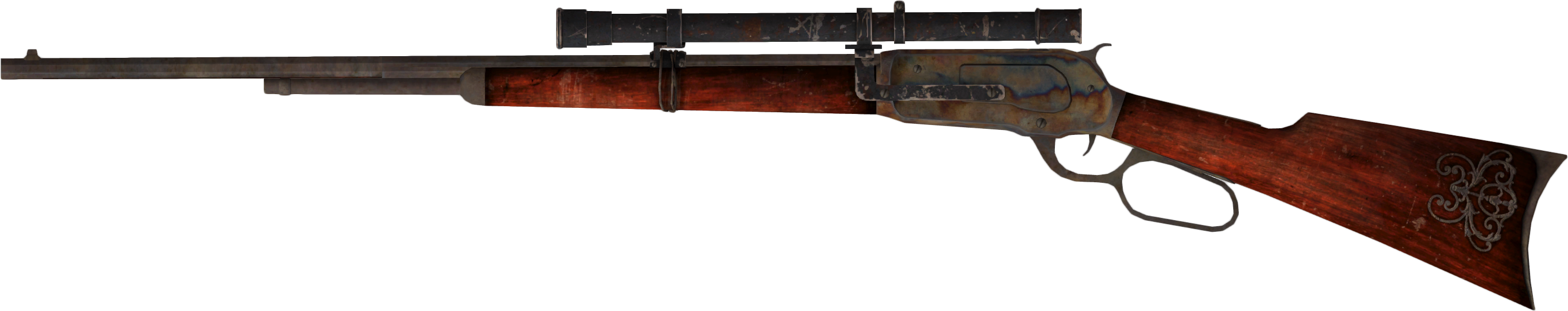 La Longue Carabine Fallout Wiki Fandom Powered - Winchester 94 Pubg (3000x800), Png Download