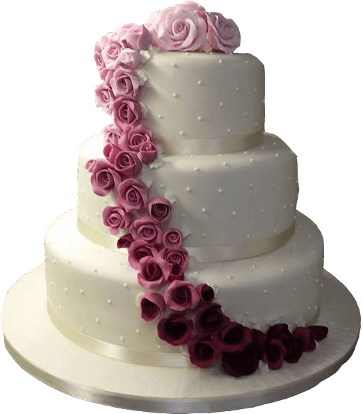 Transparent Cake - Wedding Cake Transparent (522x595), Png Download