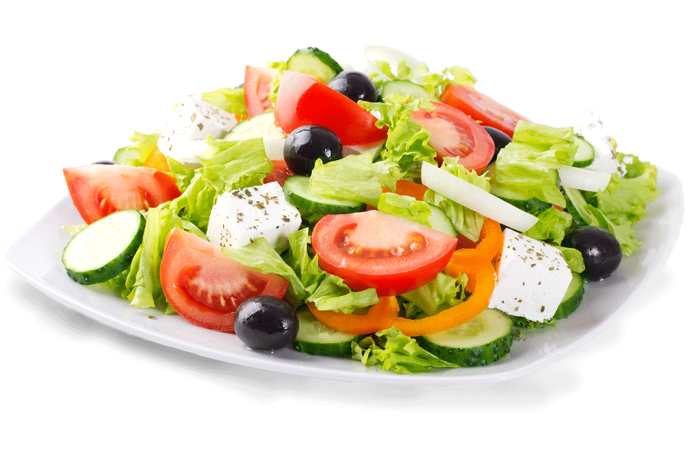 Chicken Caesar Salad - Greek Salad Png (1000x648), Png Download