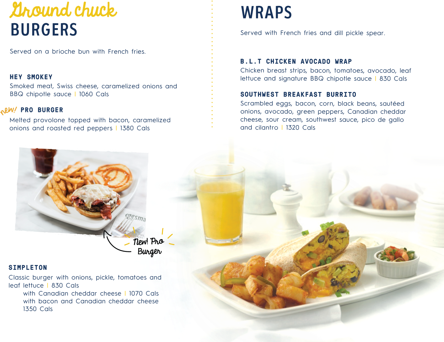 Burgers & Wraps - Side Dish (1485x1186), Png Download