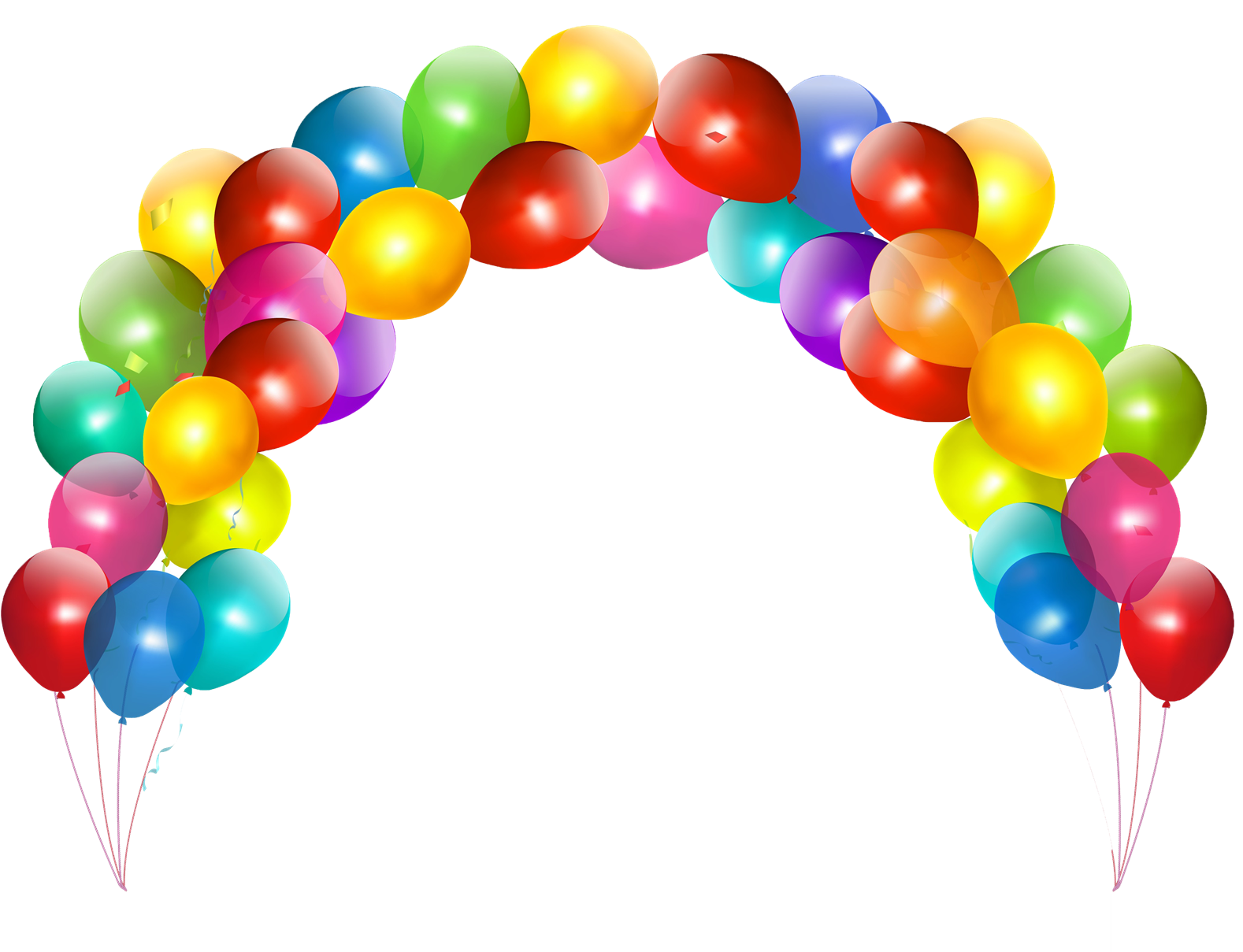 Birthday Balloons Images Png (1600x1208), Png Download