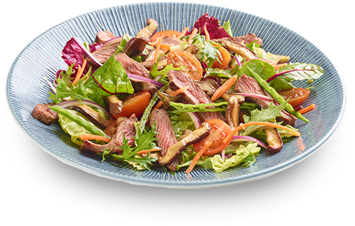 Sirloin Shiitake Salad - Harusame Glass Noodle Salad Wagamama (560x560), Png Download