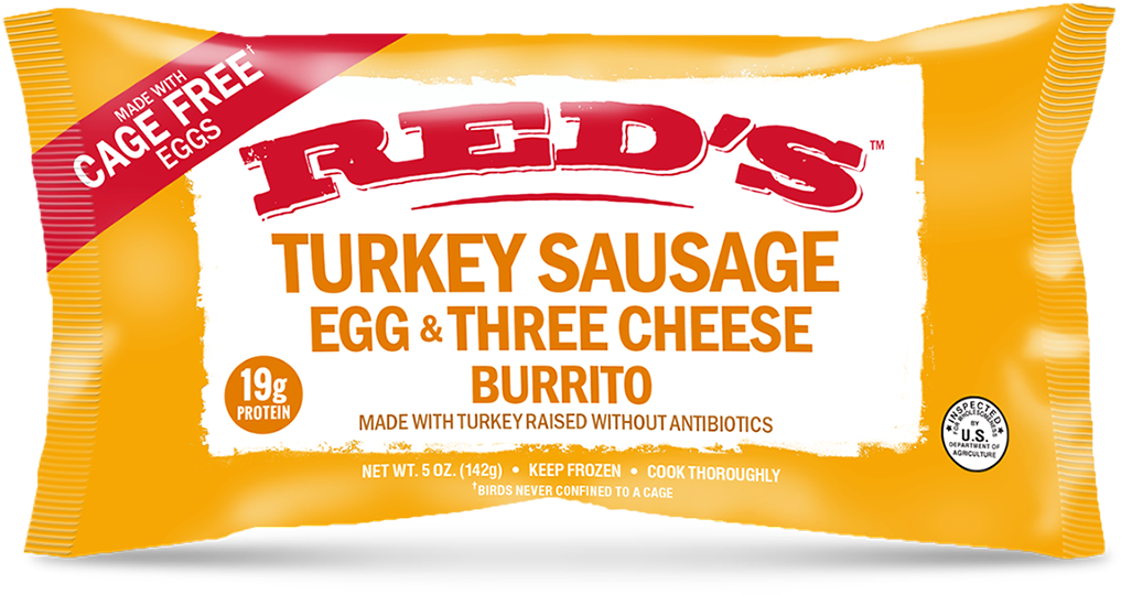 Turkey, Sausage, Egg & Cheese - Red's Chicken Cilantro Lime Burrito (1152x691), Png Download