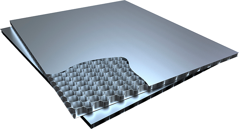 Aluminum Honeycomb Panel - Materiales Compuestos De Matriz Metálica (777x421), Png Download