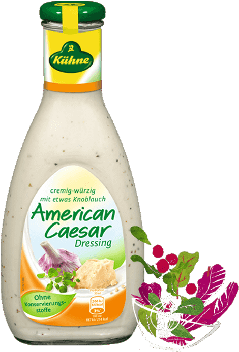 American Caesar Salad Dressing 500ml - Kuhne American Caesar (800x800), Png Download