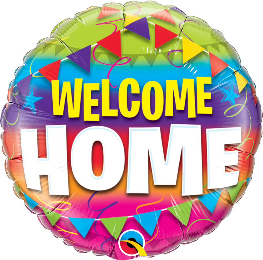 Welcome Home Pennants - Welcome Home Foil Balloon (1000x988), Png Download