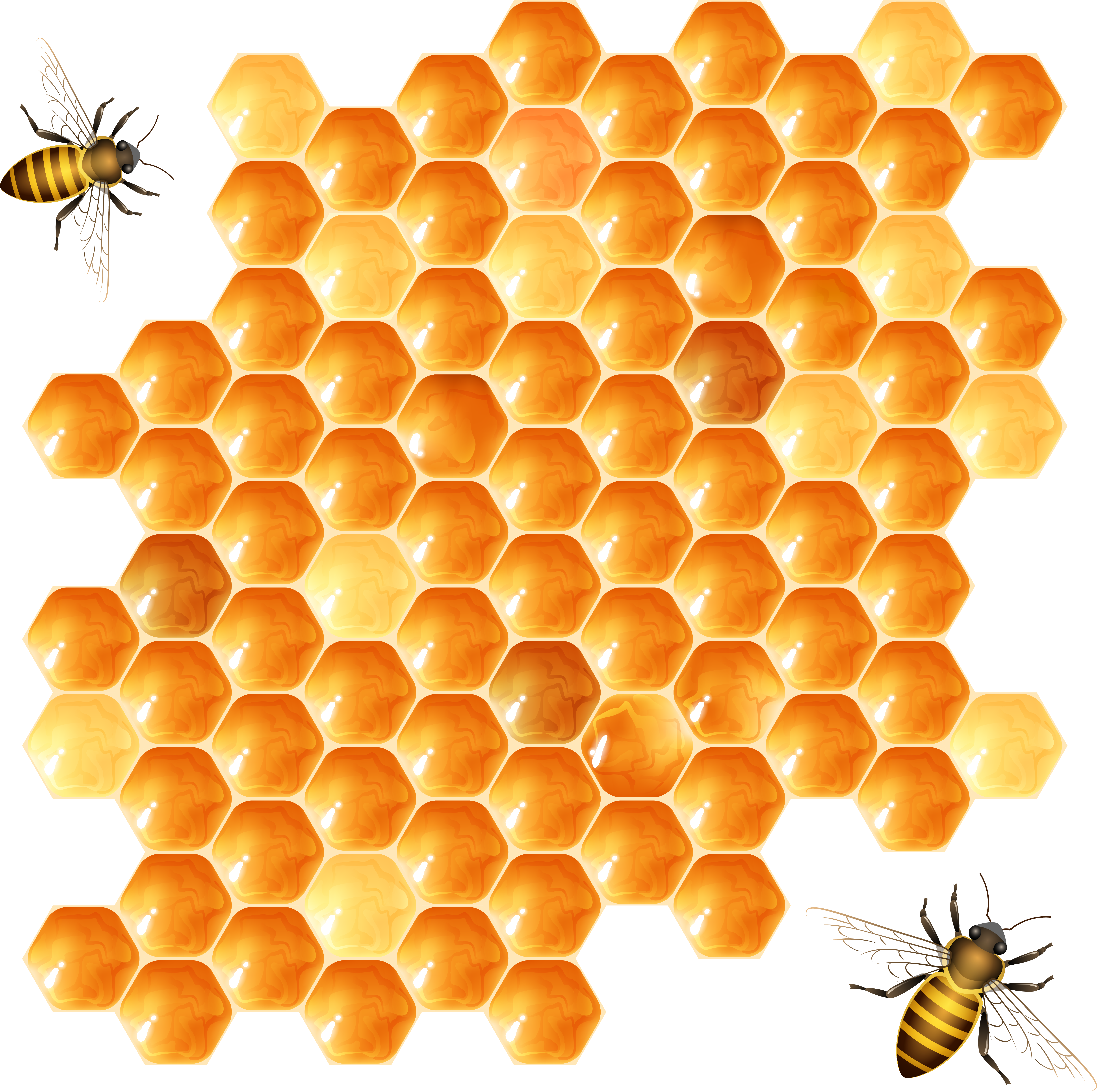 Honeycomb Texture Png (7173x7139), Png Download