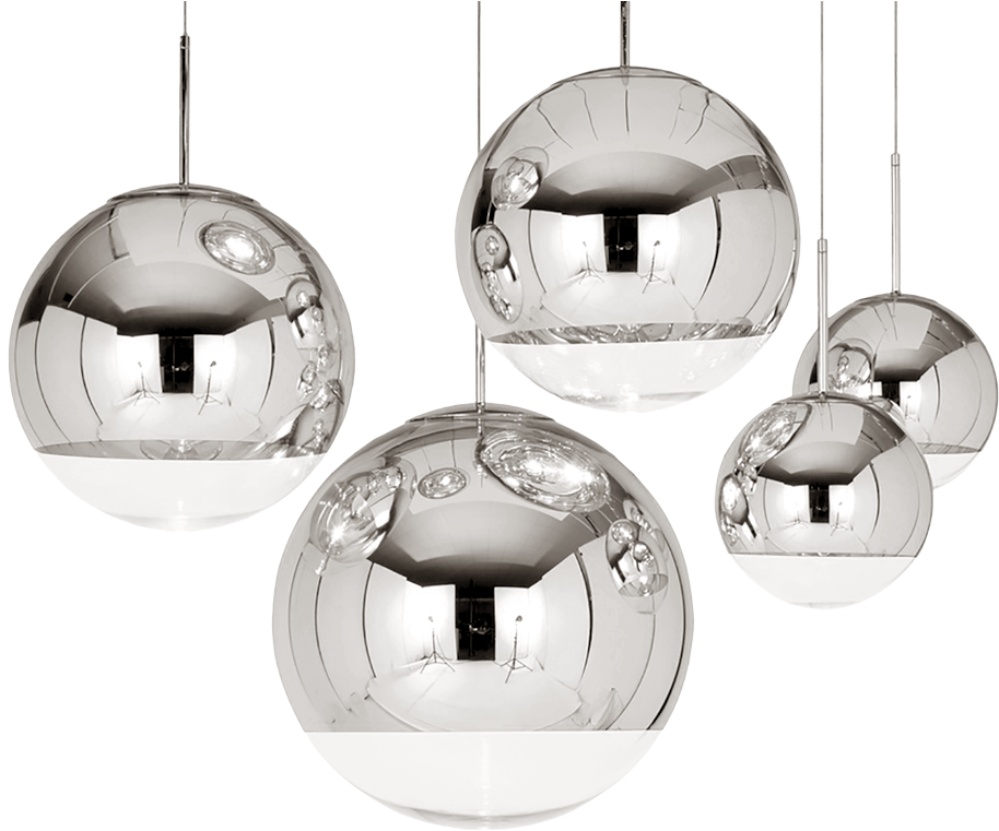 Mirror Ball Pendant Light (1840x800), Png Download