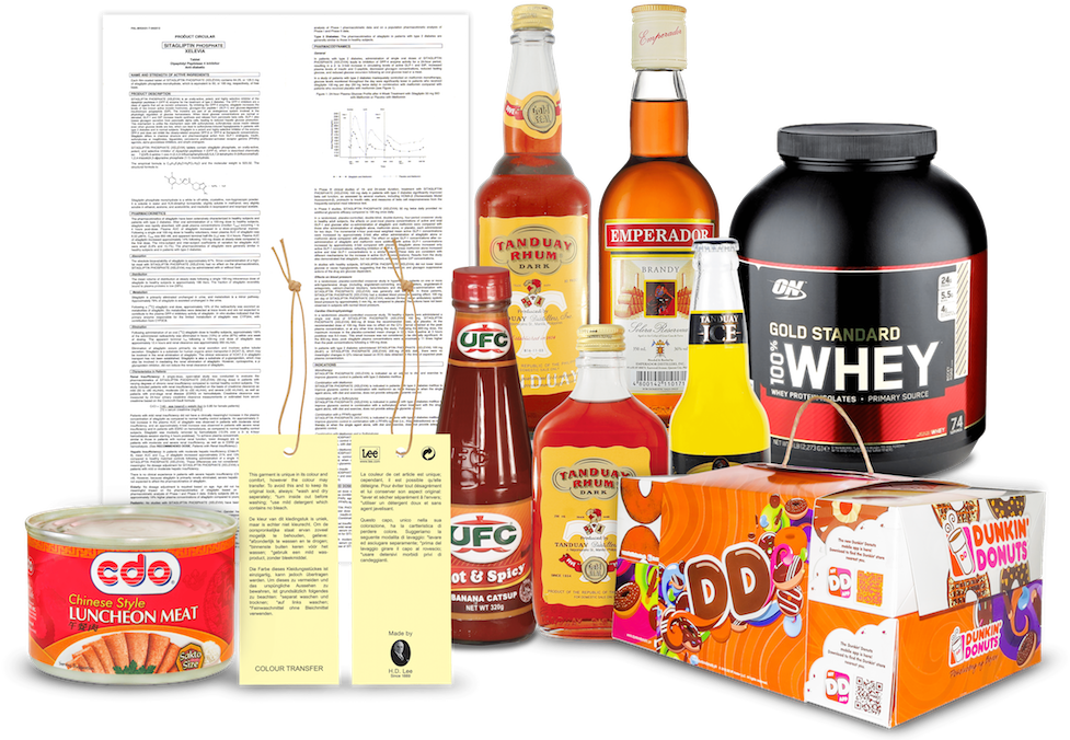 Labels Packaging - Glass Bottle (1000x708), Png Download