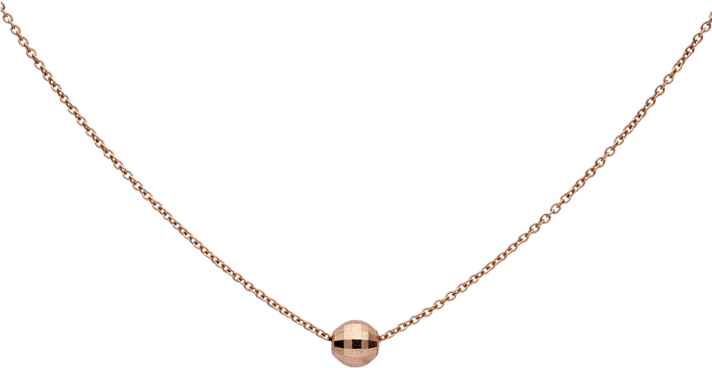 Faceted Mirror Ball Necklace Mirror Ball, Ball Necklace, - Messika Baby Move Necklace (1000x1000), Png Download