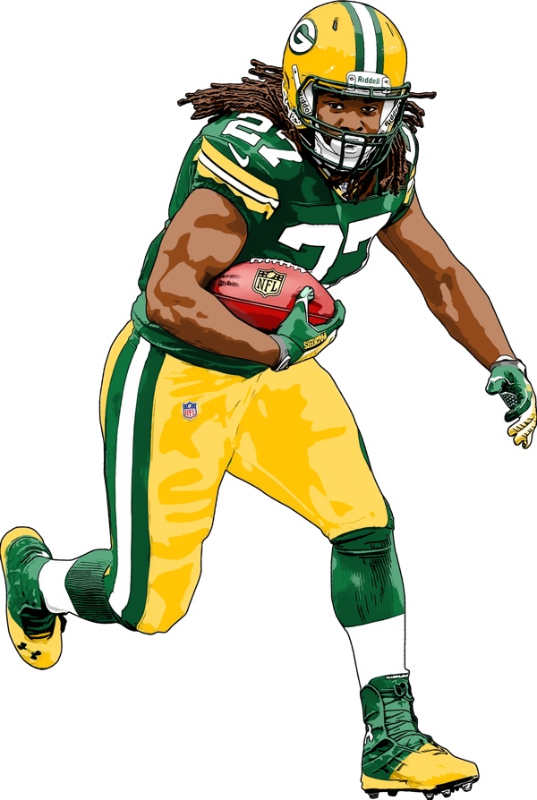 Eddie Lacy Frozen Tundra / Brian Konnick Packers Team, - Sprint Football (600x894), Png Download