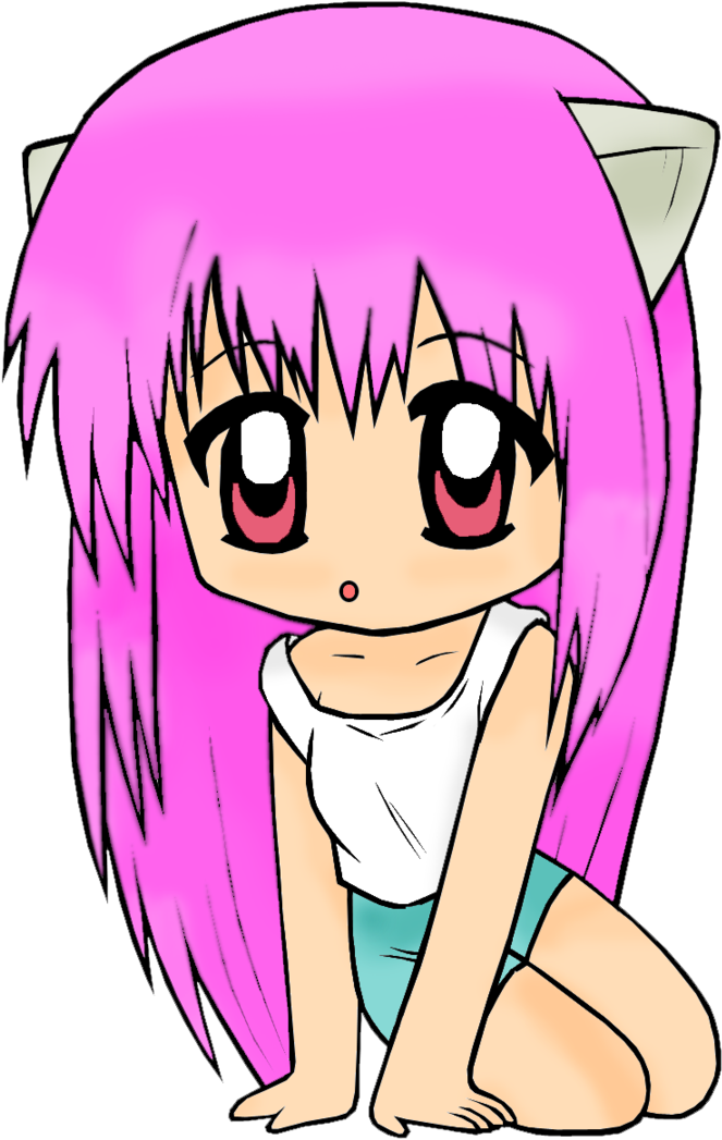 Chibi Lucy Elfen Lied Nyu Chibi (900x1358), Png Download