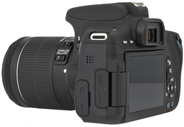 Canon Eos 750d With 18-55mm Lense - Digital Slr (600x600), Png Download